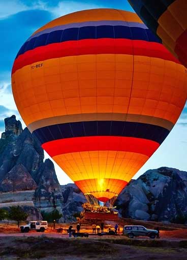 Nevşehir Balon Kakış Hazırlığı